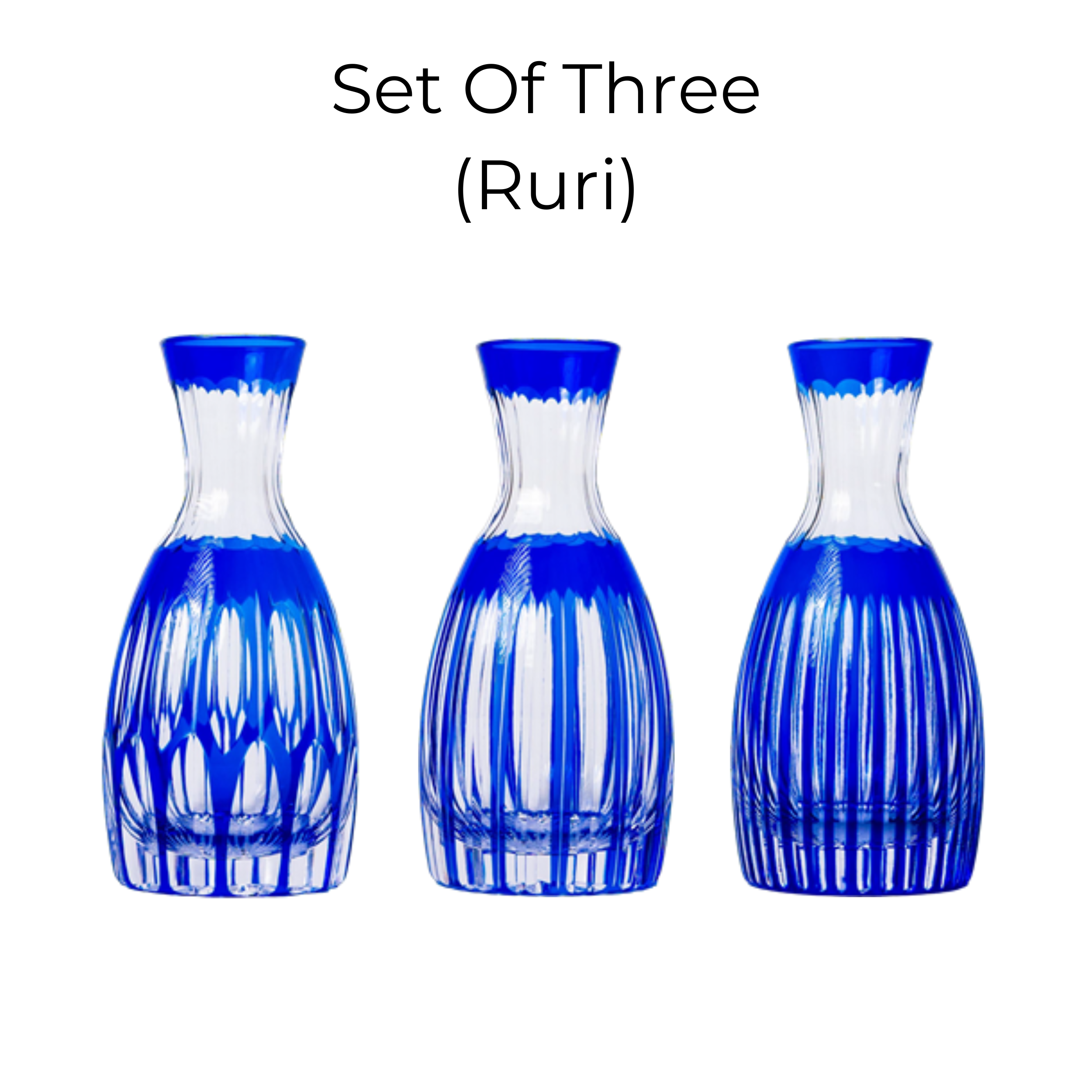 Edo Kiriko Handcrafted Komari Sake Collection