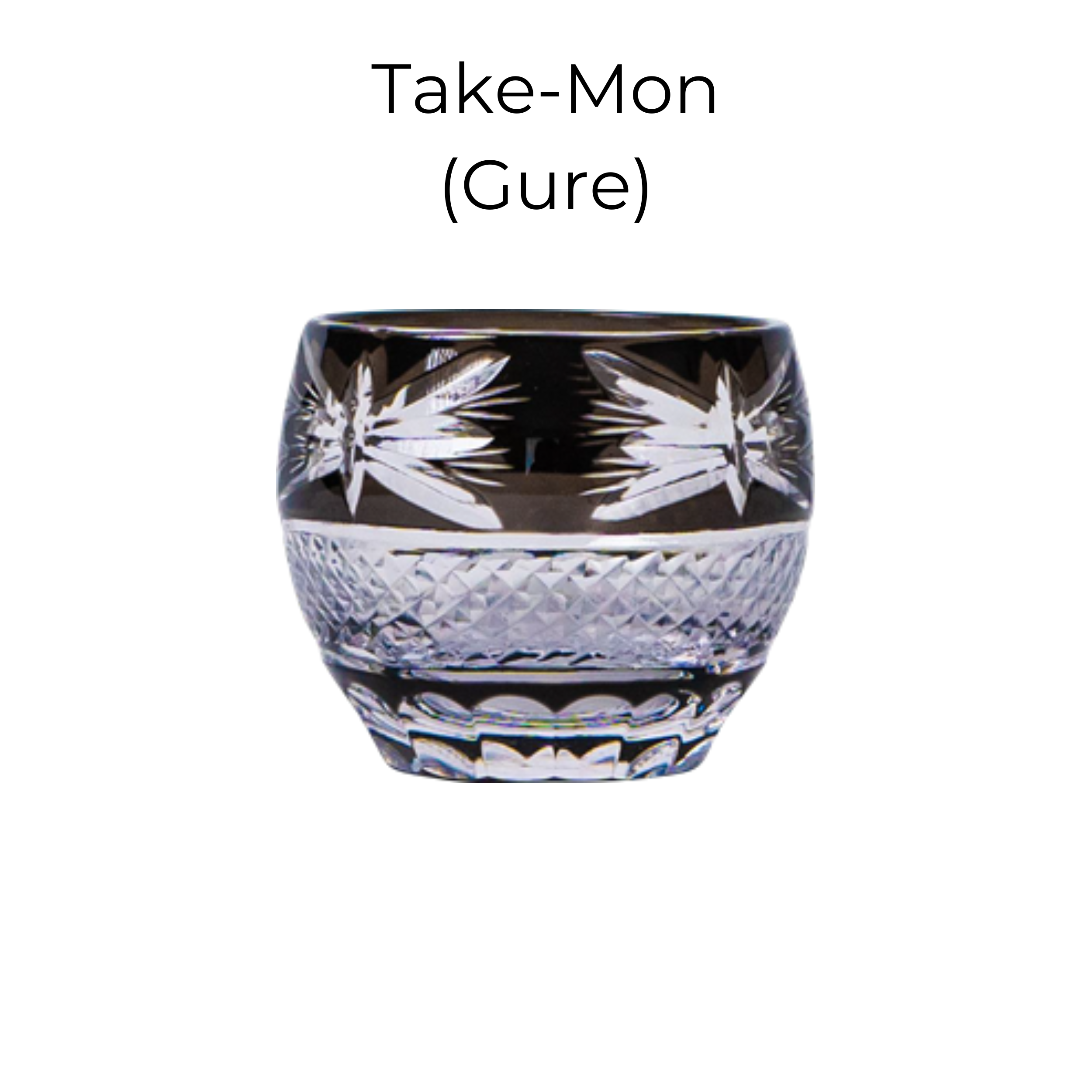 Edo Kiriko Handcrafted Usumurasaki Guinomi Sake Cup Collection
