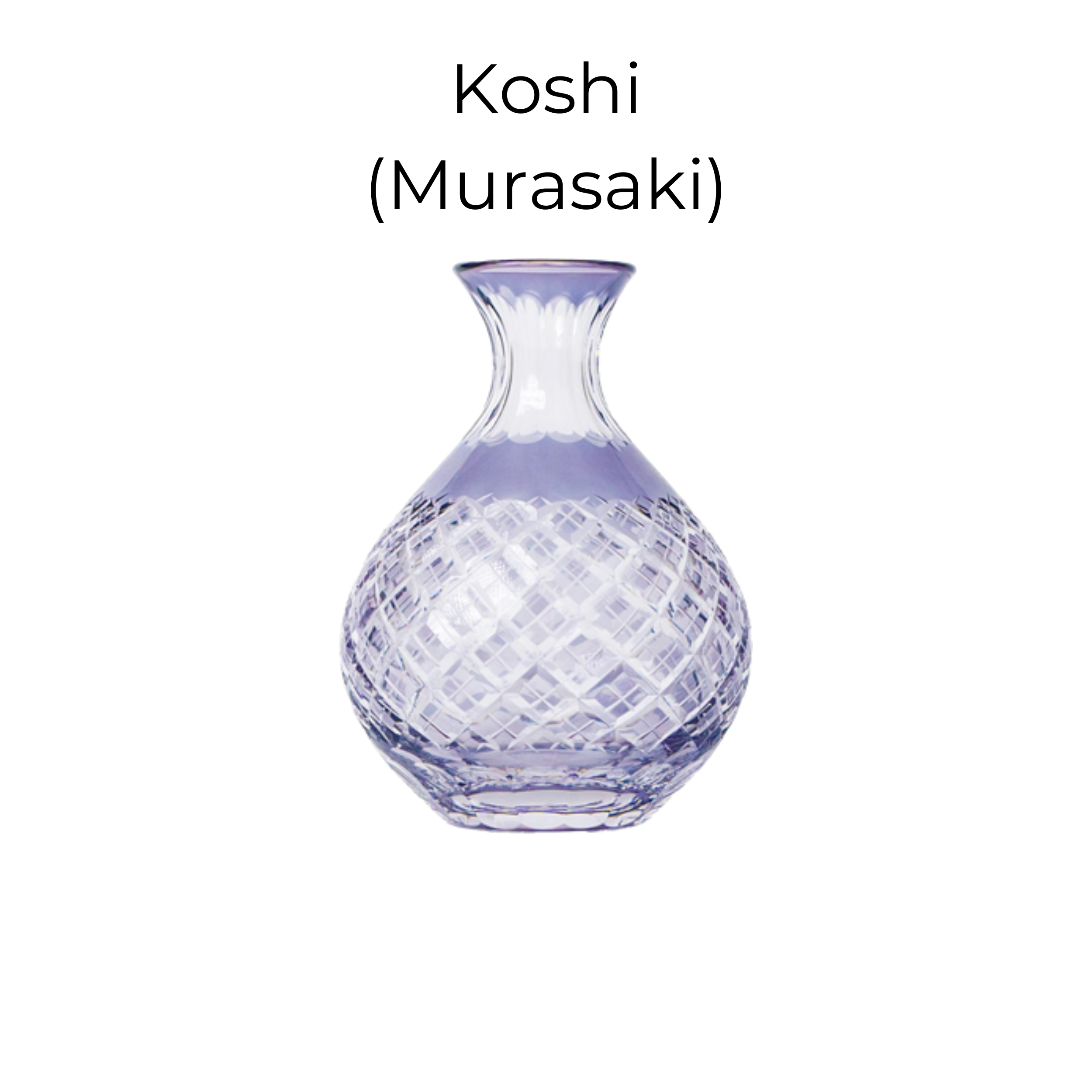 Edo Kiriko Handcrafted Akemizu Sake Collection