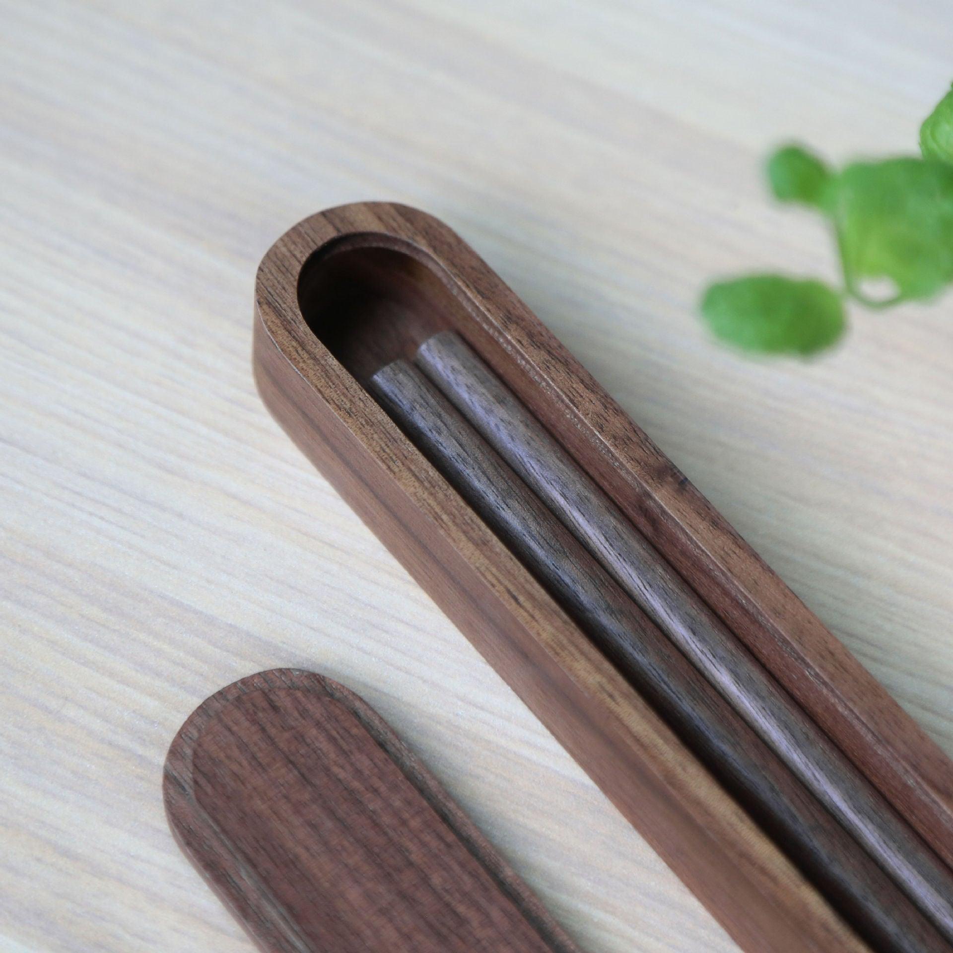 MASU Black Walnut Dual Chopsticks With Boxes