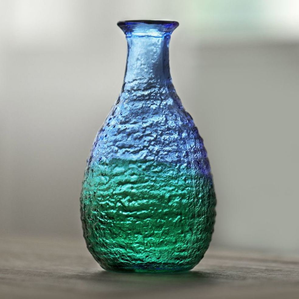 Toyo-Sasaki Aurora Japanese Handcrafted Glass Sake Gift Set