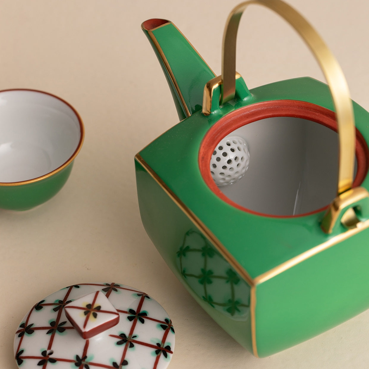 Zensho Handcrafted Ceramic Jade Tea Set