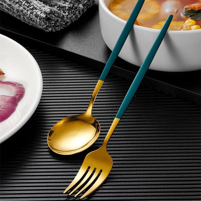 Stainless Steel Pointed Handle Utensil Gift Sets (Chopsticks Edition)