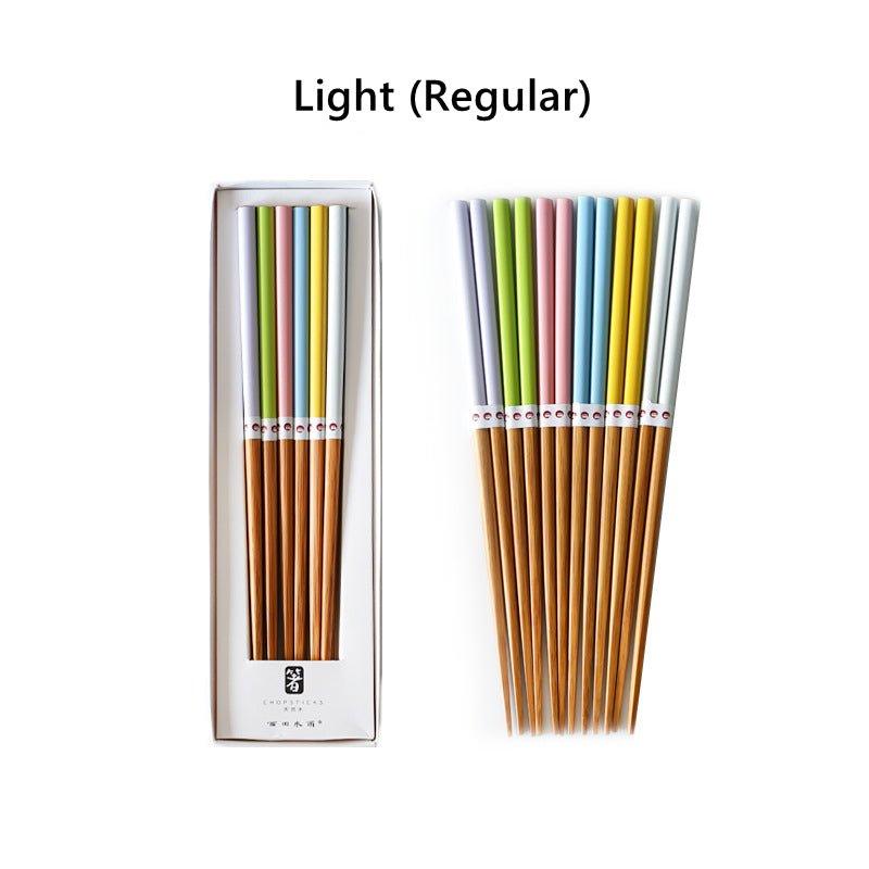 Multi-Colors Japanese Bamboo Chopsticks Sets - MASU