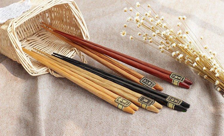 Multi-Colors Japanese Wooden Chopsticks Sets