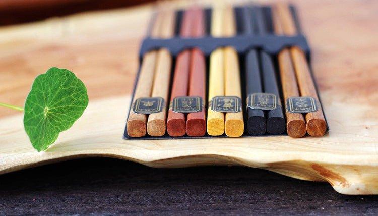 Multi-Colors Japanese Wooden Chopsticks Sets