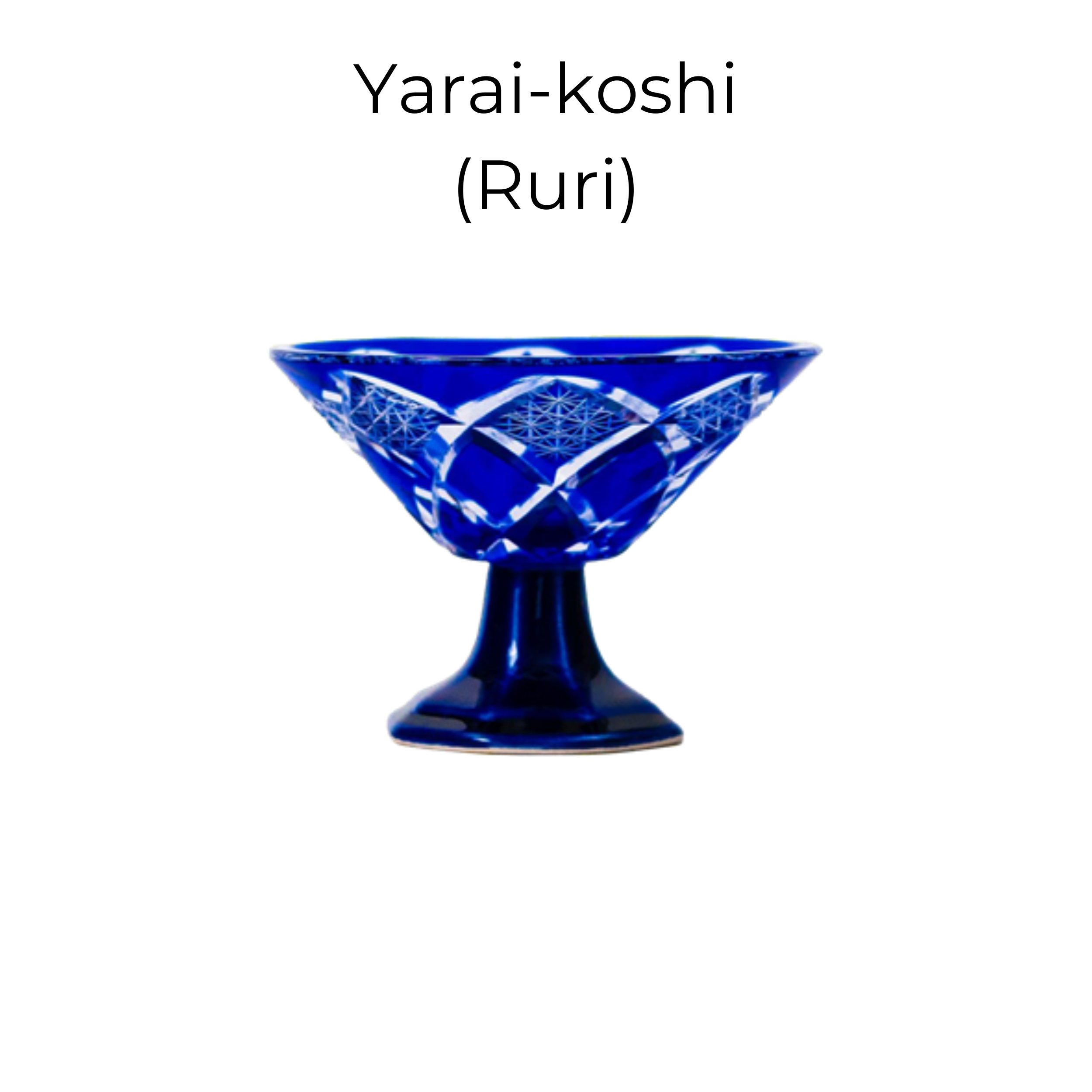 Edo Kiriko Handcrafted Karyu Sake Glass Collection