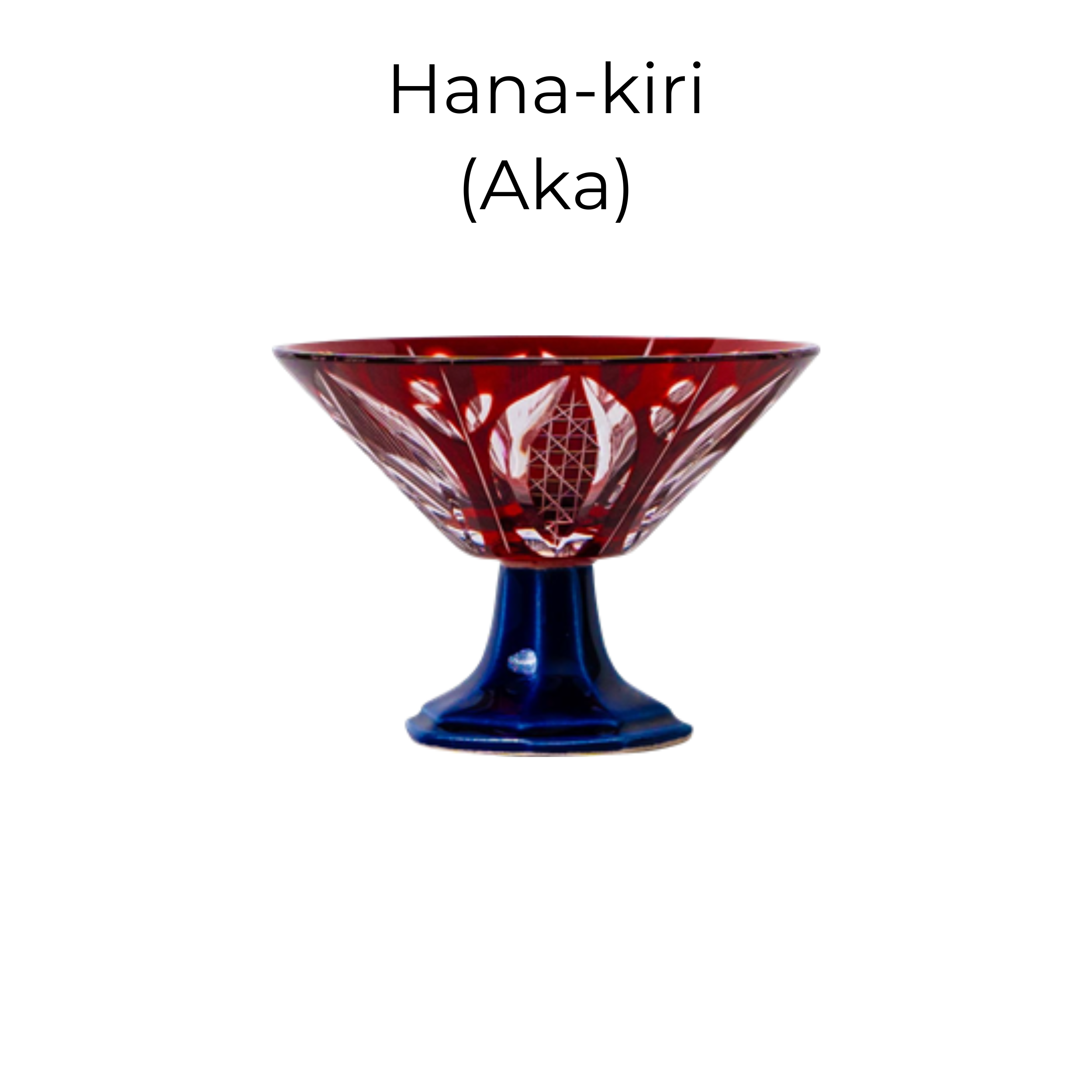 Edo Kiriko Handcrafted Karyu Sake Glass Collection