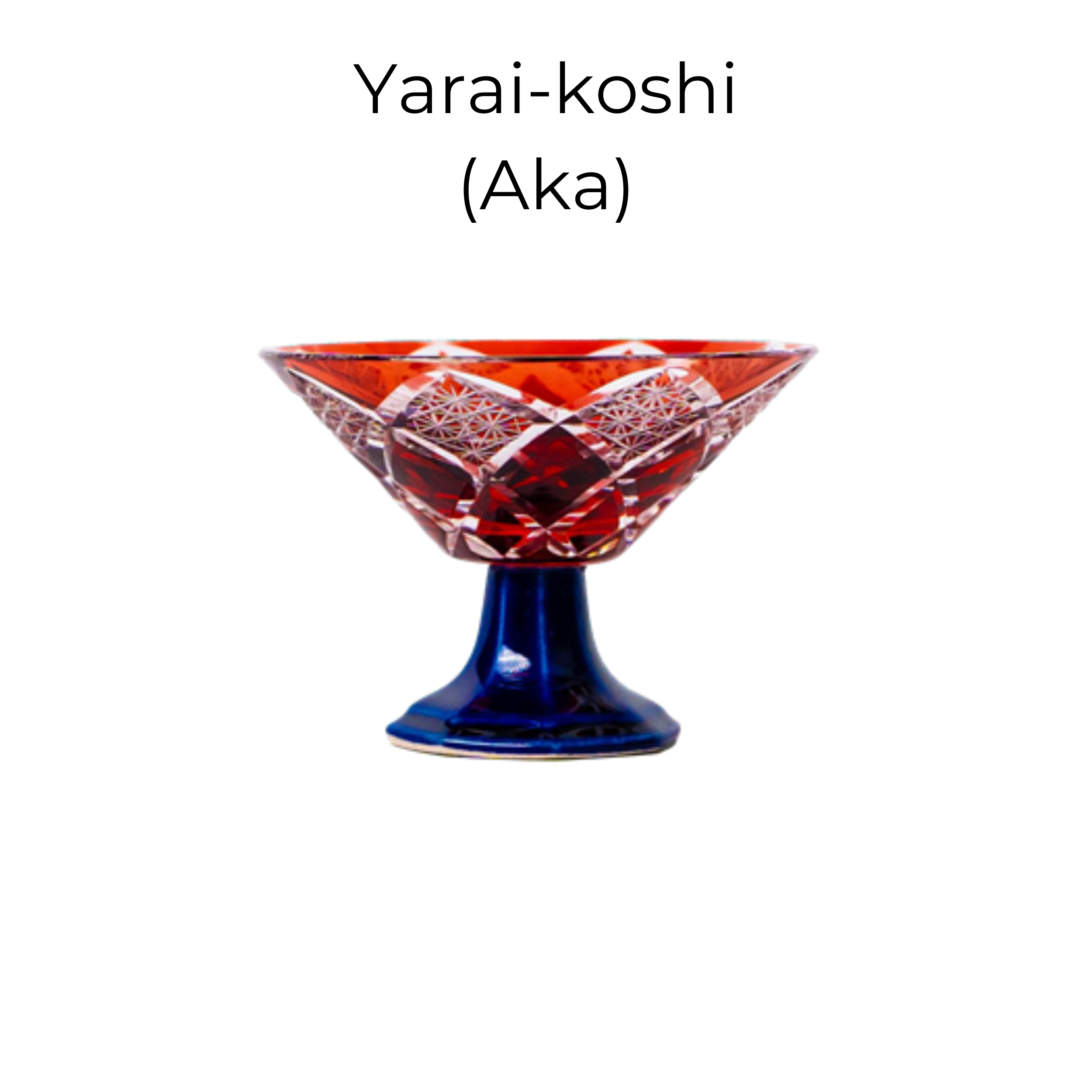 Edo Kiriko Handcrafted Karyu Sake Glass Collection