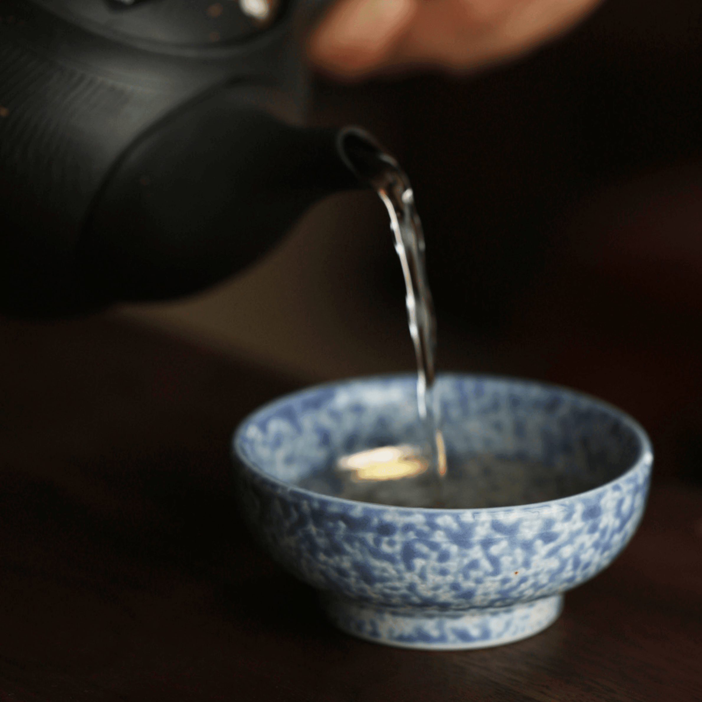 Touetsugama Japanese Golden Glazed Tea Set