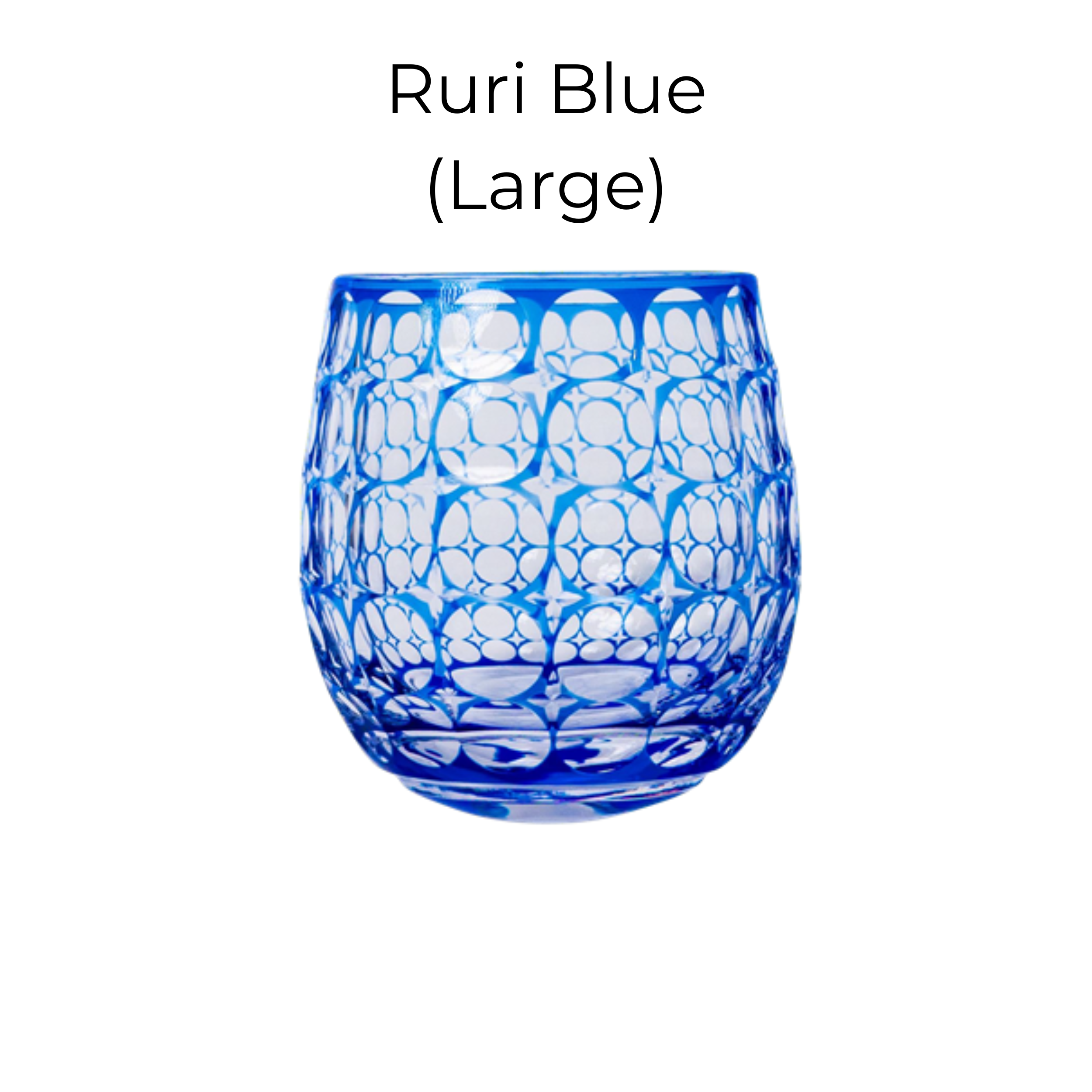 Edo Kiriko Handcrafted Hanamaru Whisky Glass Collection