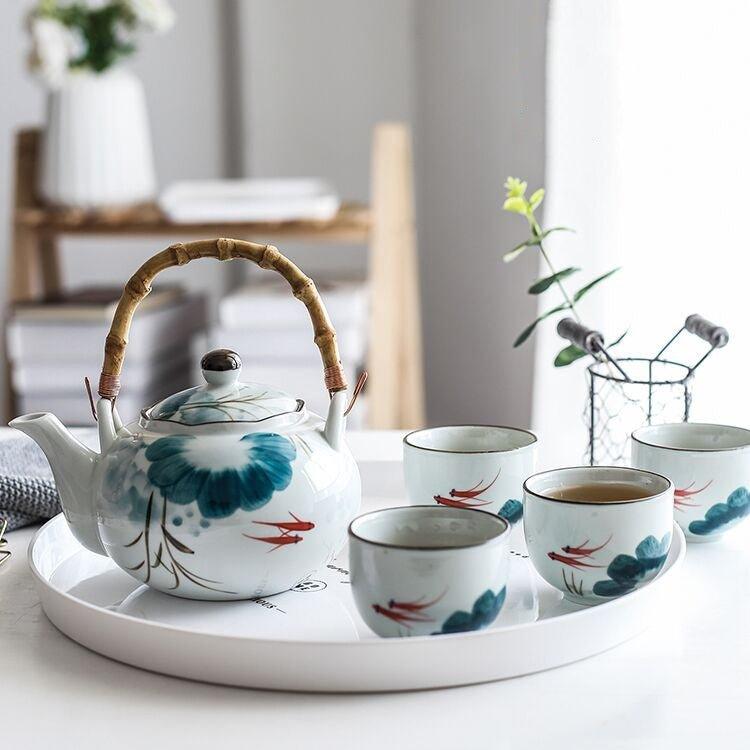 Japanese Ceramic Goldfish Tea Sets