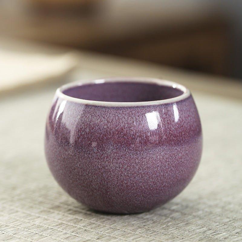 Oriental Handcrafted Ceramic Rounded Tea Cup Set