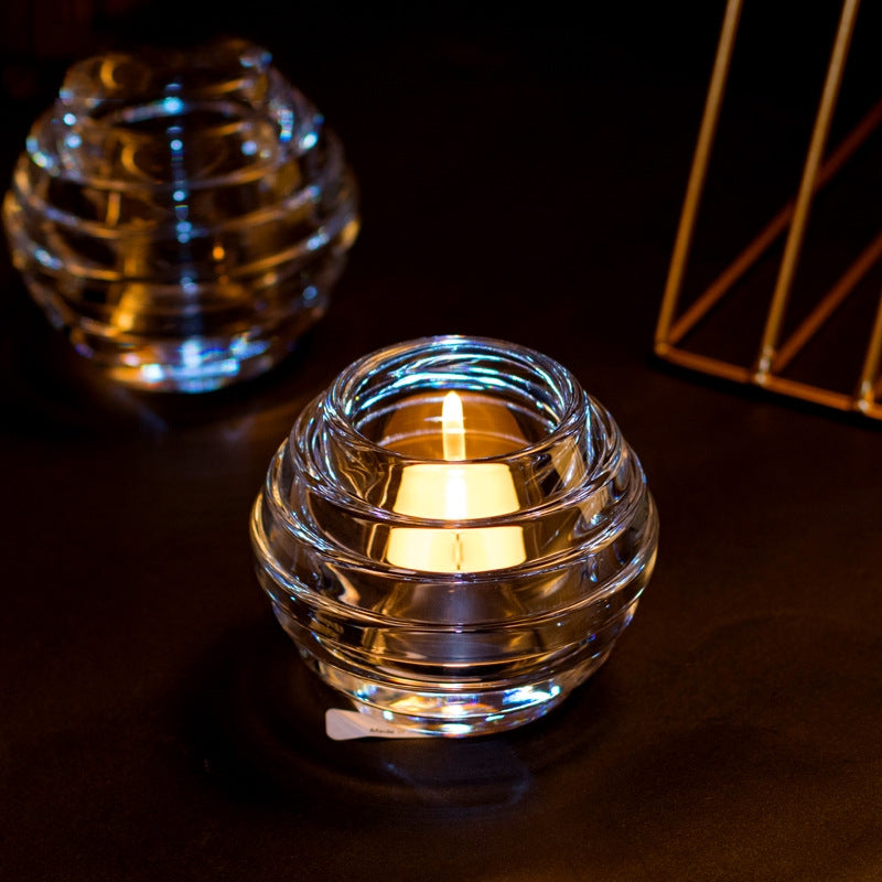 German Crystal Dinner Candlestand Set
