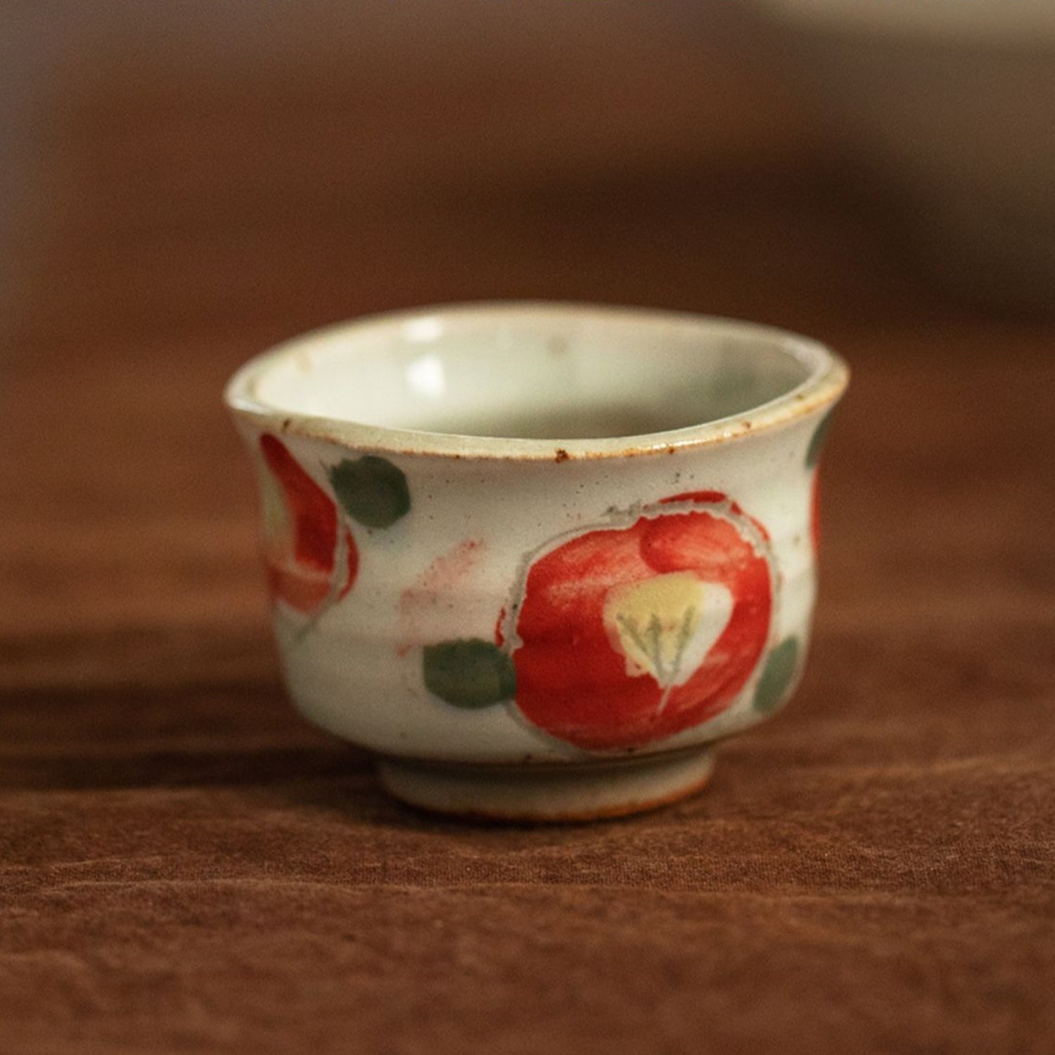 Hatsuichi Mino Ware Handcrafted Haru-no-Sato Ceramic Tea Cups Set Of Five