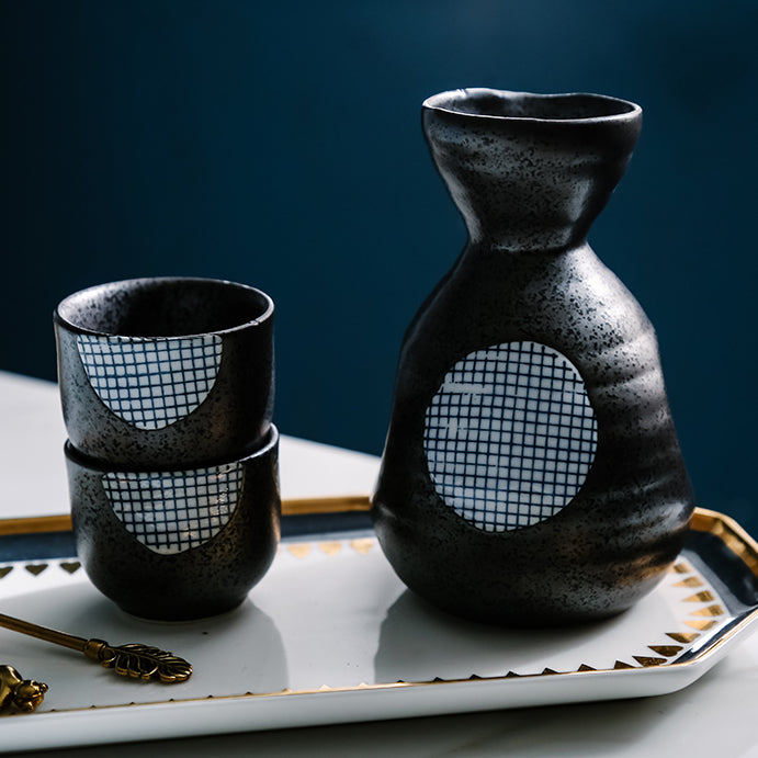 Japanese Sakura Handcrafted Ceramic Sake Sets