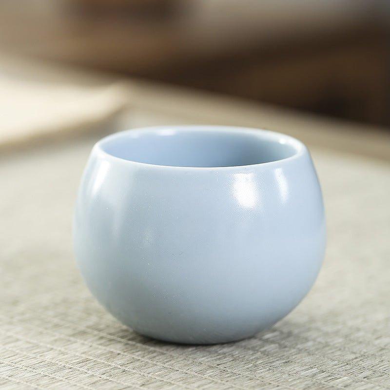 Oriental Handcrafted Ceramic Rounded Tea Cup Set