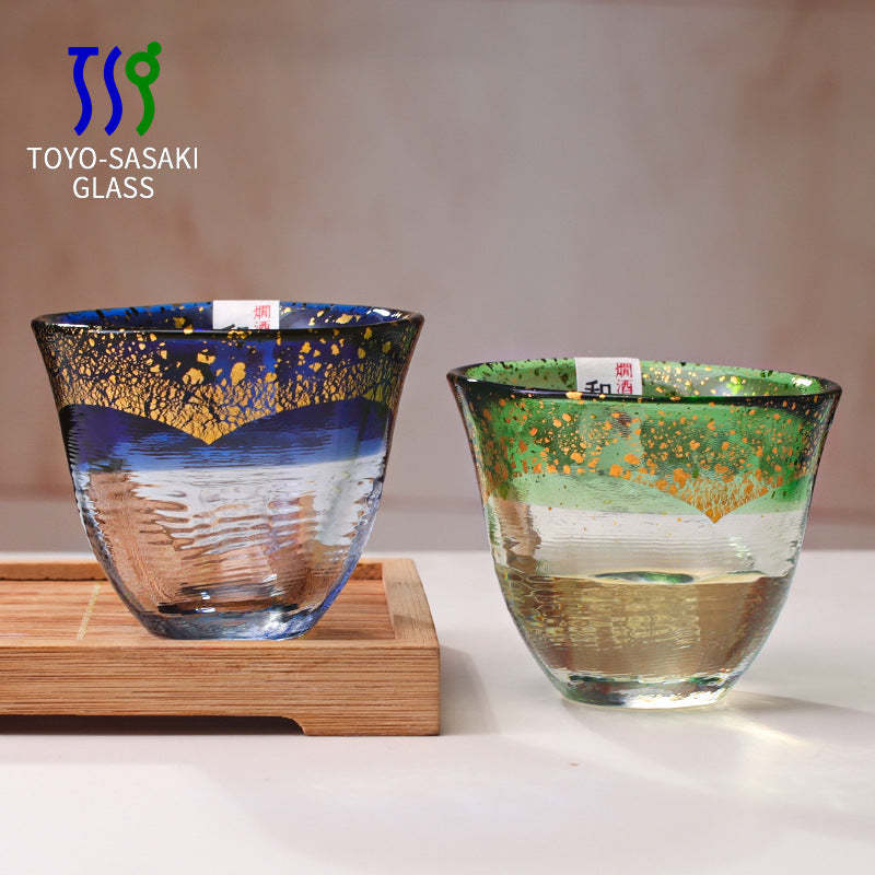 Toyo Sasaki Kogei Gold Foil Sake Glasses