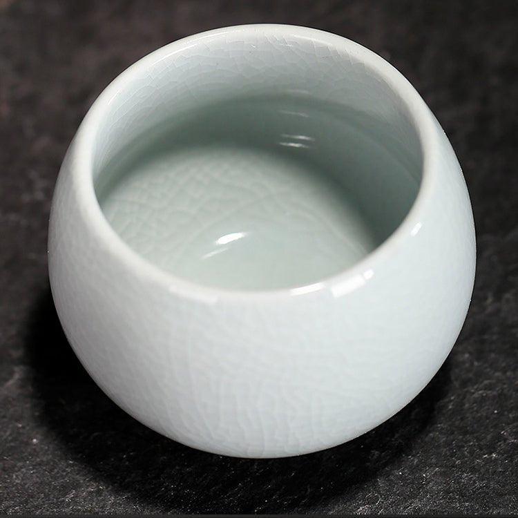 Oriental Handcrafted Ceramic Rounded Tea Cup Set