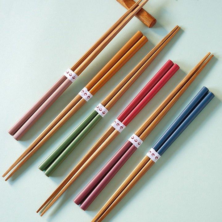 Multi-Colors Japanese Bamboo Chopsticks Sets