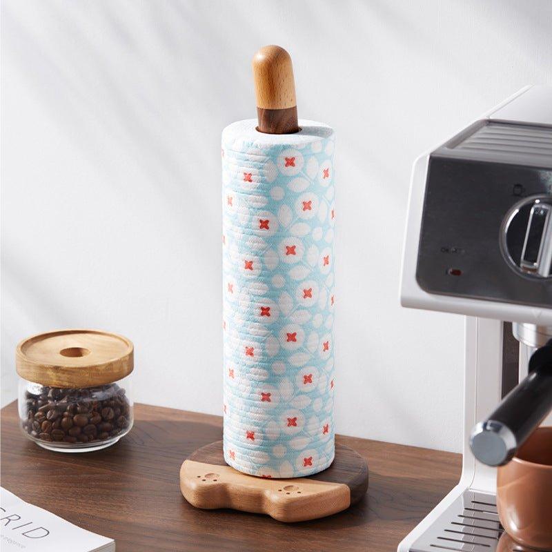 Handcrafted Wooden Tail-Shaped Kitchen Towel / Toilet Roll Dispensers