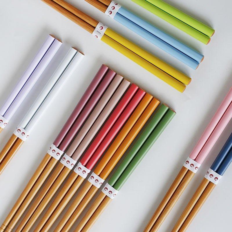 Multi-Colors Japanese Bamboo Chopsticks Sets