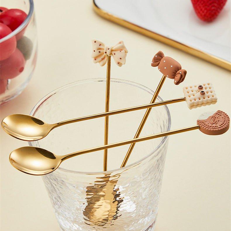 Golden Themed Coffee Stirrer Gift Sets