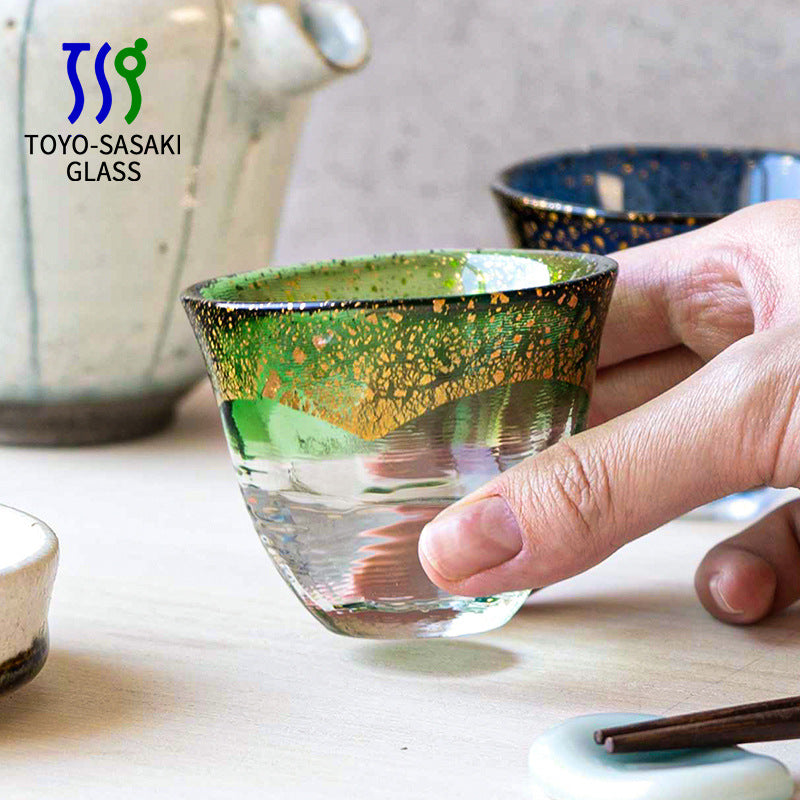 Toyo Sasaki Kogei Gold Foil Sake Glasses