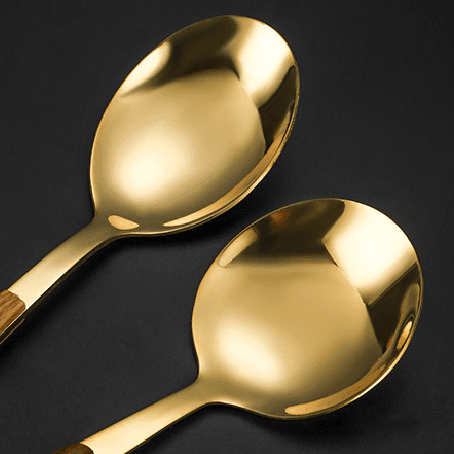 Stainless Steel Utensil Sets With Wooden Handle
