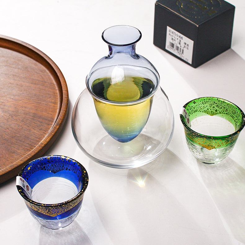Toyo Sasaki Kogei Gold Foil Sake Glasses