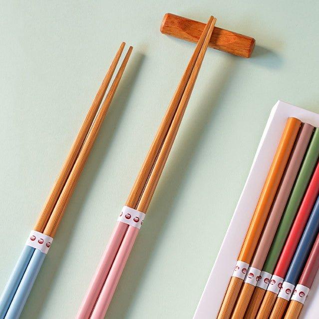 Multi-Colors Japanese Bamboo Chopsticks Sets
