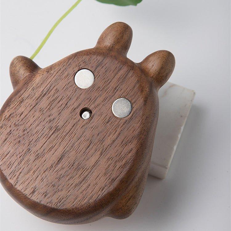 Handcrafted Wooden Totoro Doorbell With Metal Chime