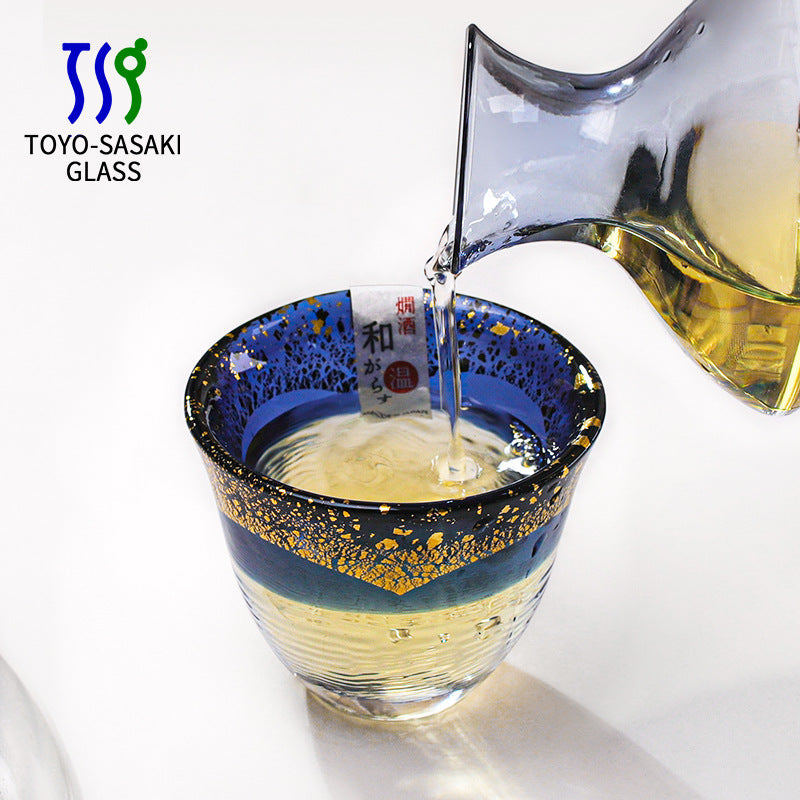 Toyo Sasaki Kogei Gold Foil Sake Glasses