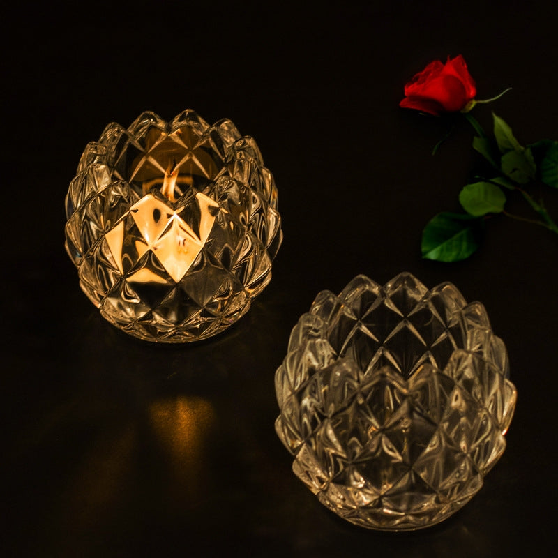 German Crystal Dinner Candlestand Set