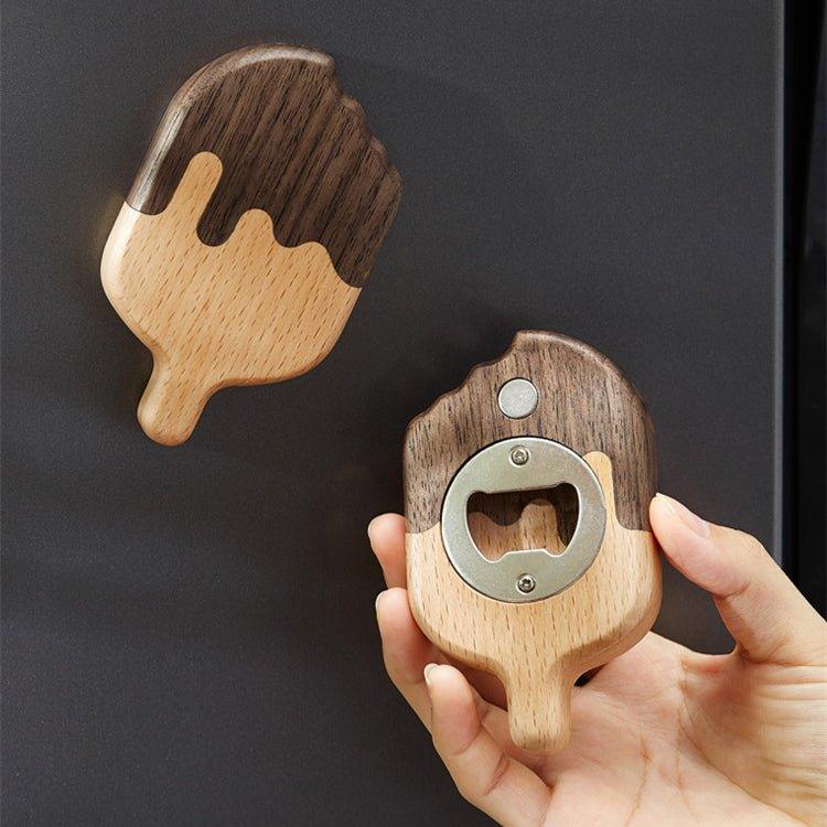 Handcrafted Popsicle Shaped Wooden Beer Bottle Opener