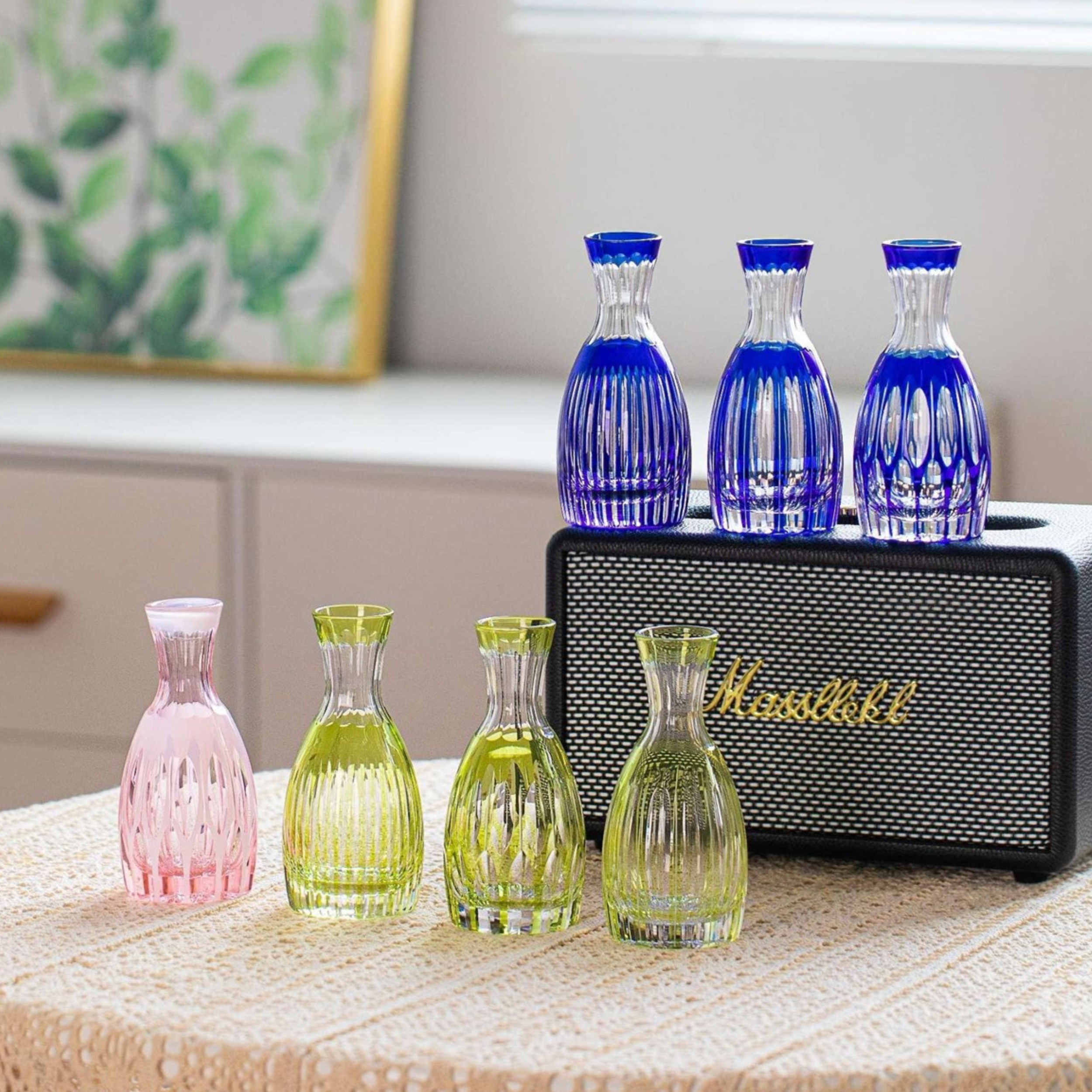Edo Kiriko Handcrafted Komari Sake Collection