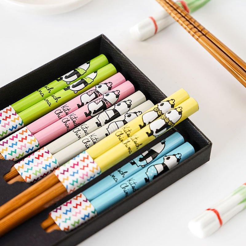 Mutli-Themed Japanese Bamboo Chopsticks Sets