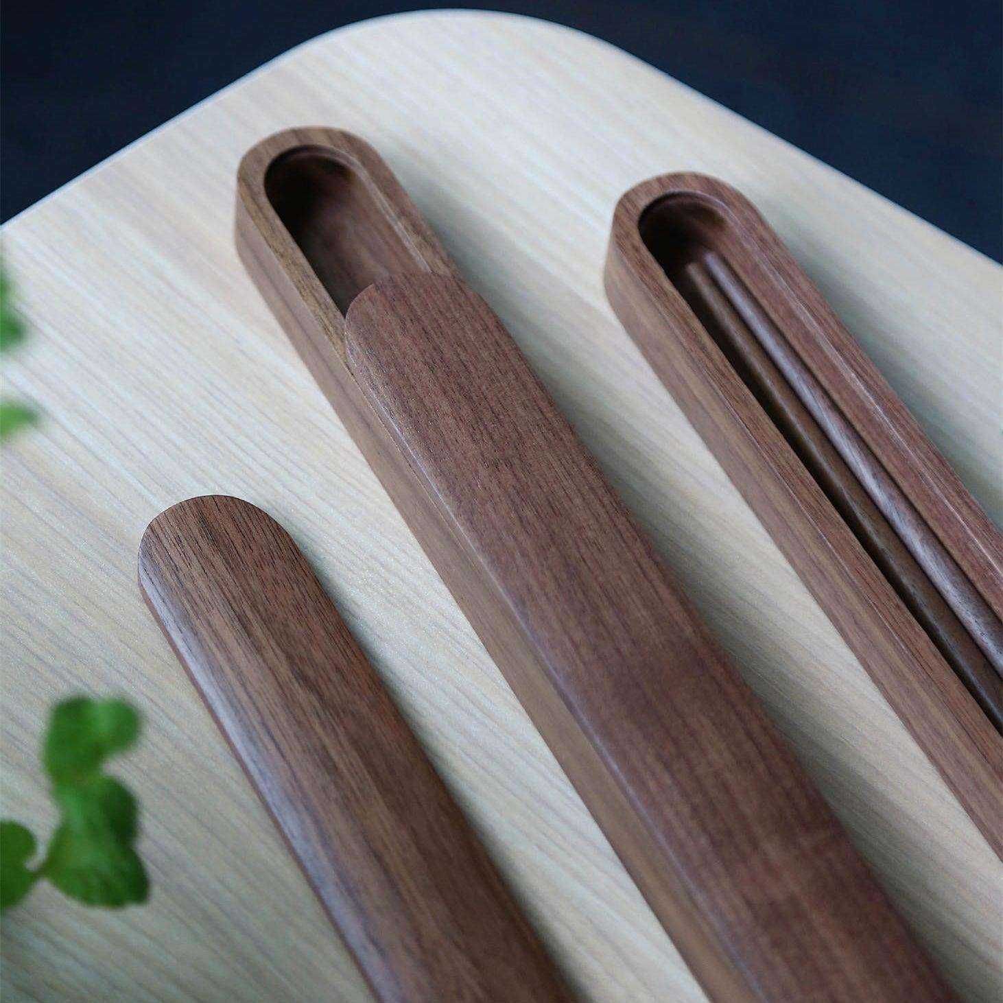 MASU Black Walnut Dual Chopsticks With Boxes