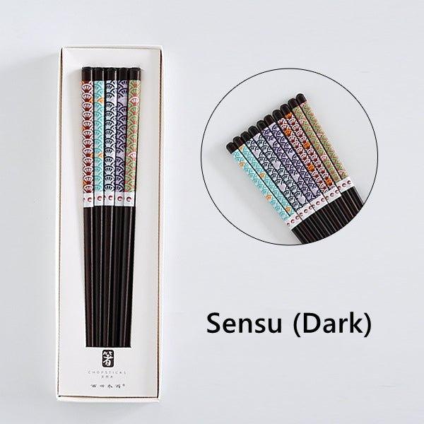 Japanese Family Harmony Wooden Chopsticks Sets - MASU