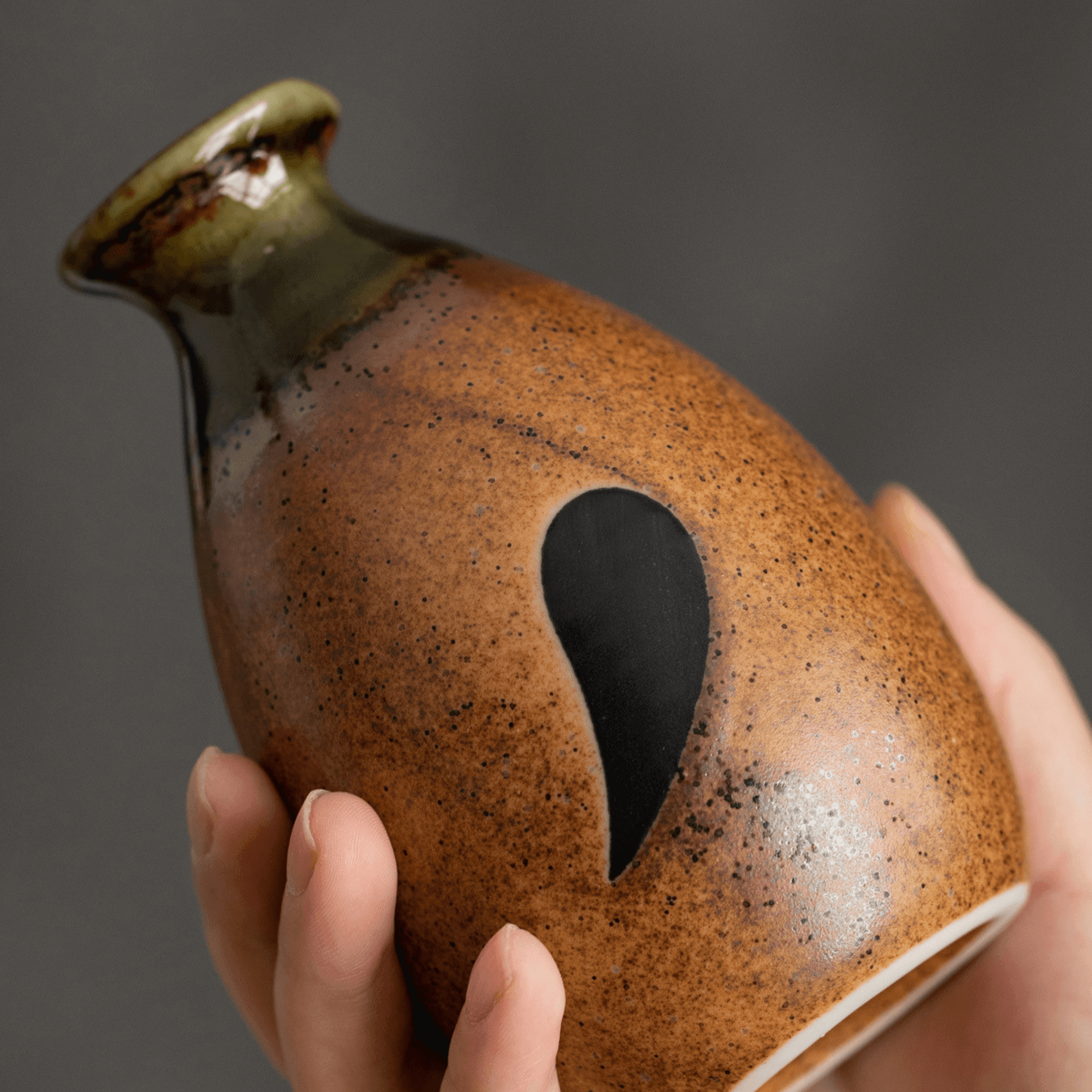 Japanese Ceramic Tanuki (Raccoon) Sake Set