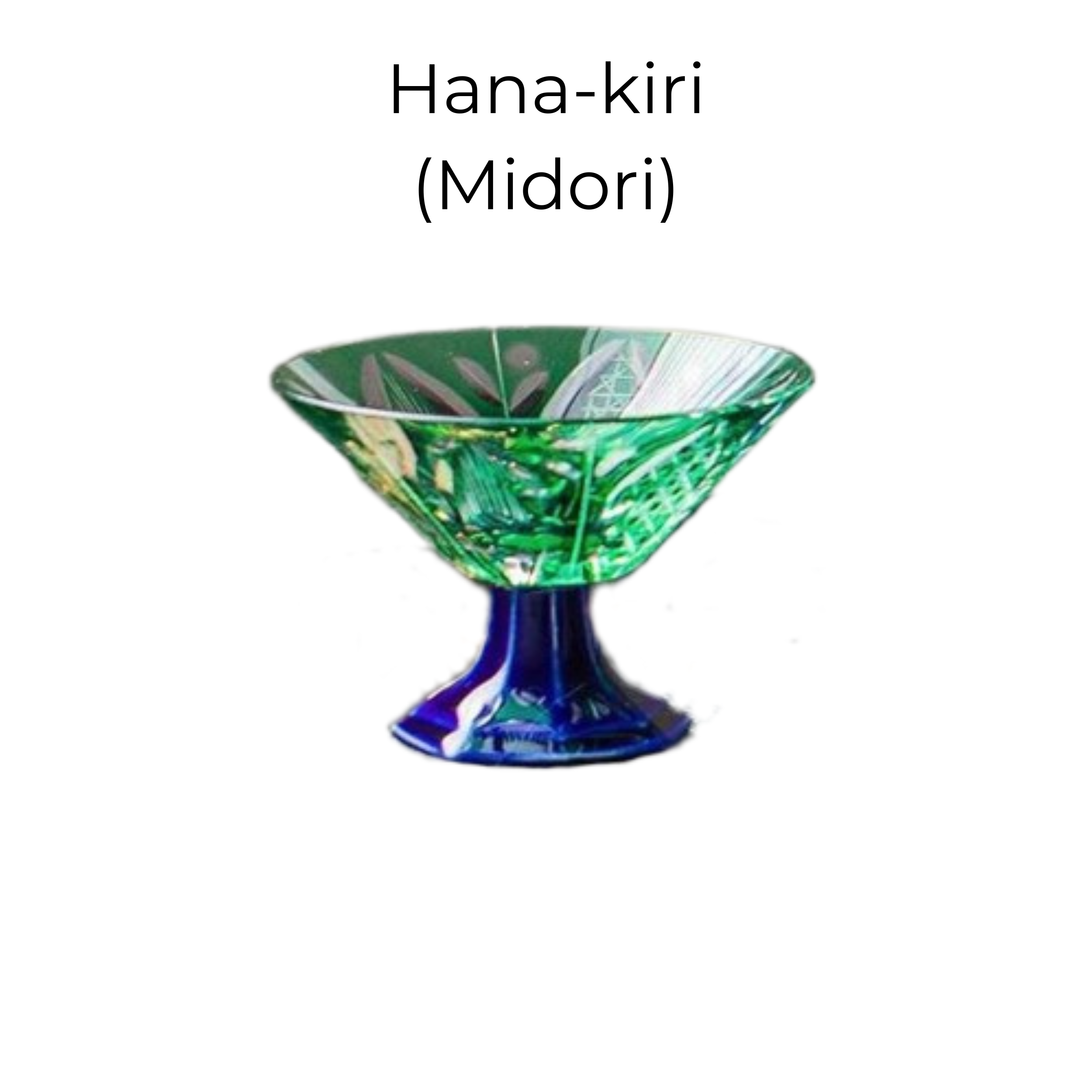 Edo Kiriko Handcrafted Karyu Sake Glass Collection