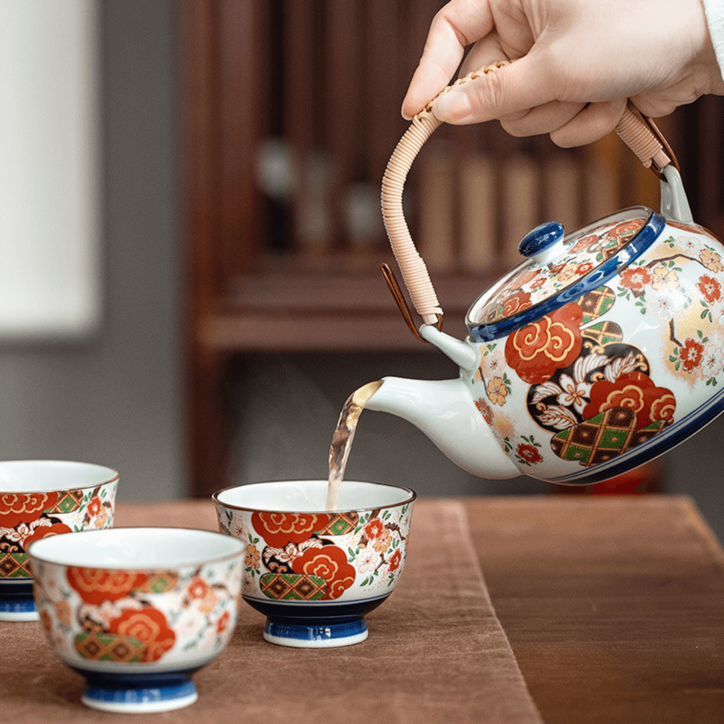 Japanese Imari Series Handcrafted Tea Cups