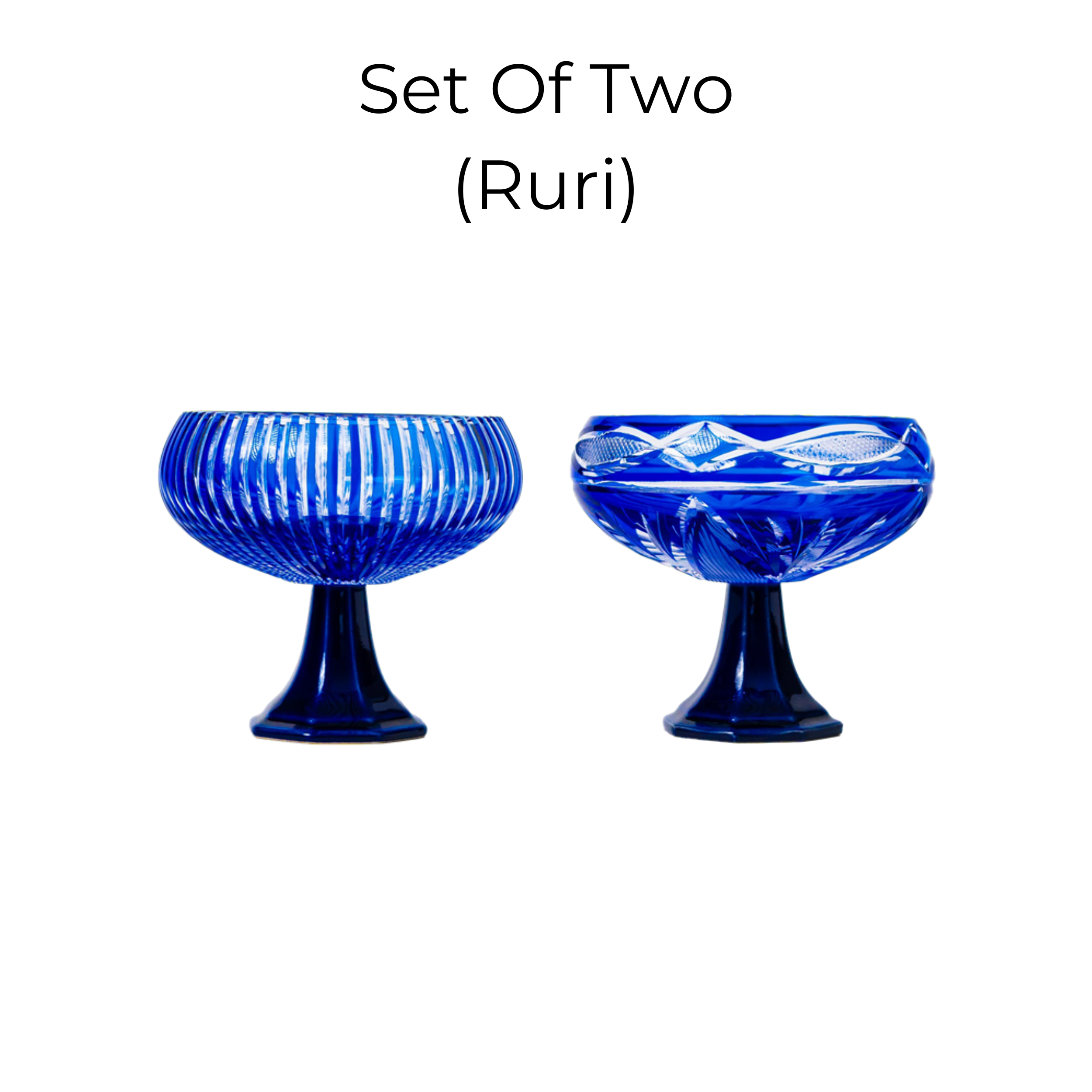 Edo Kiriko Handcrafted Souka Sake Glass Collection