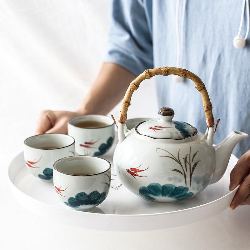 Japanese Ceramic Goldfish Tea Sets