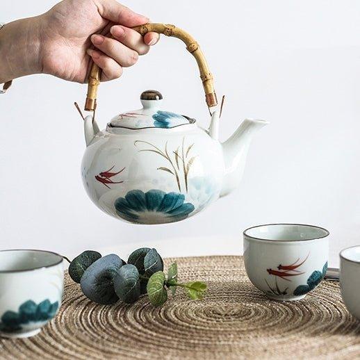 Japanese Ceramic Goldfish Tea Sets