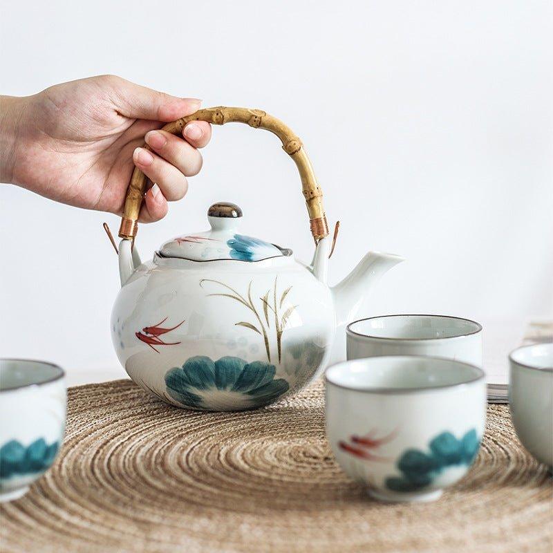Japanese Ceramic Goldfish Tea Sets