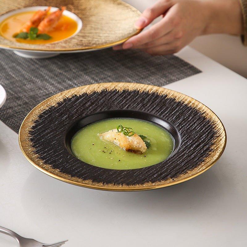 Matte Ceramic Spaghetti Serving Plates