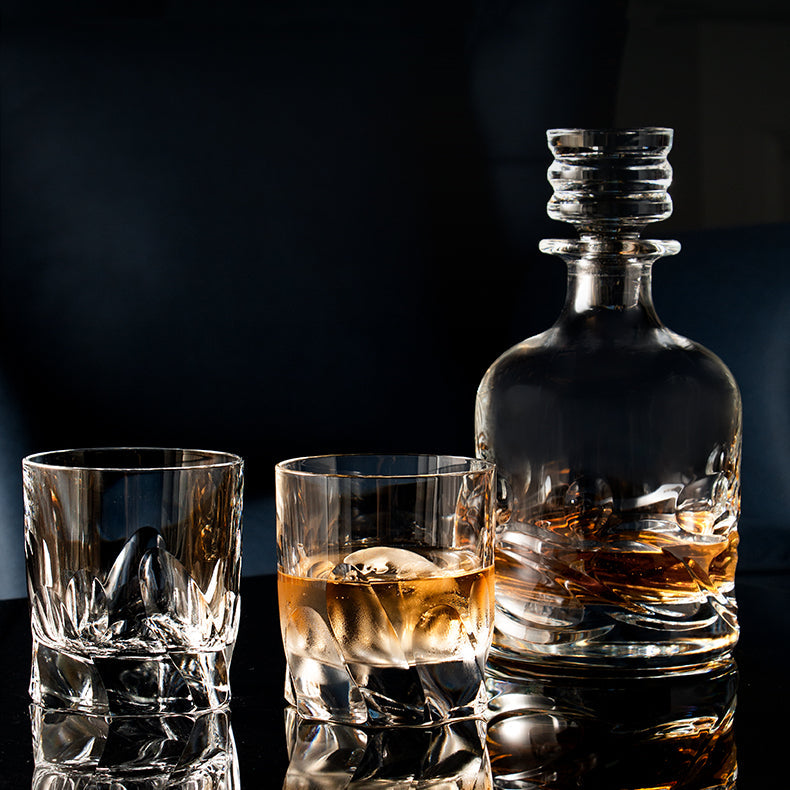 Davinci Italian Whisky Glasses With Decanter Sets