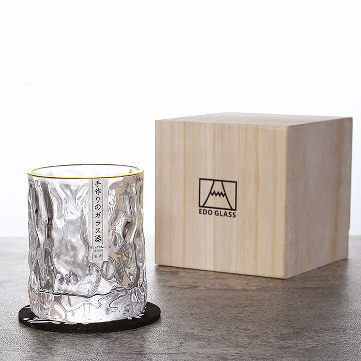 Japanese Edo Kiriko Glacier Whisky Glasses - MASU