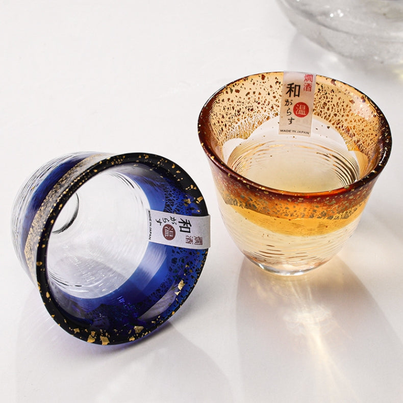 Toyo Sasaki Kogei Gold Foil Sake Glasses